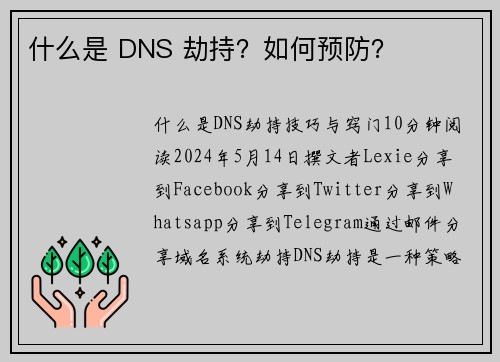 什么是 DNS 劫持？如何预防？